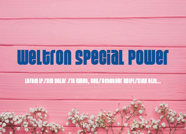 Weltron Special Power example